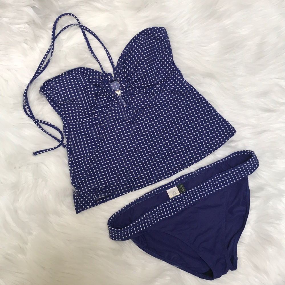 Ralph Lauren Blue Bikini Set Size 10